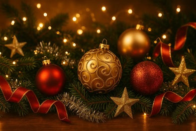 “Handmade Christmas ornament with festive design”