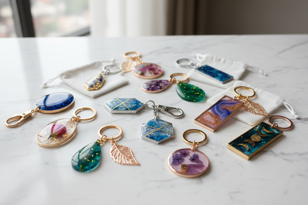 Resin & Metal Keychains Collection