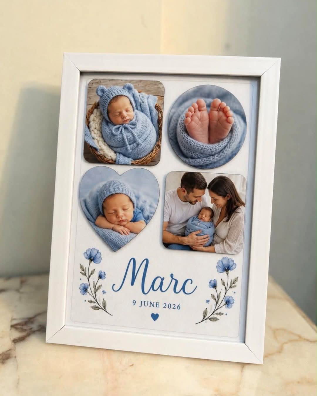 Customized Baby Boy newborn frame from kobkom by DM