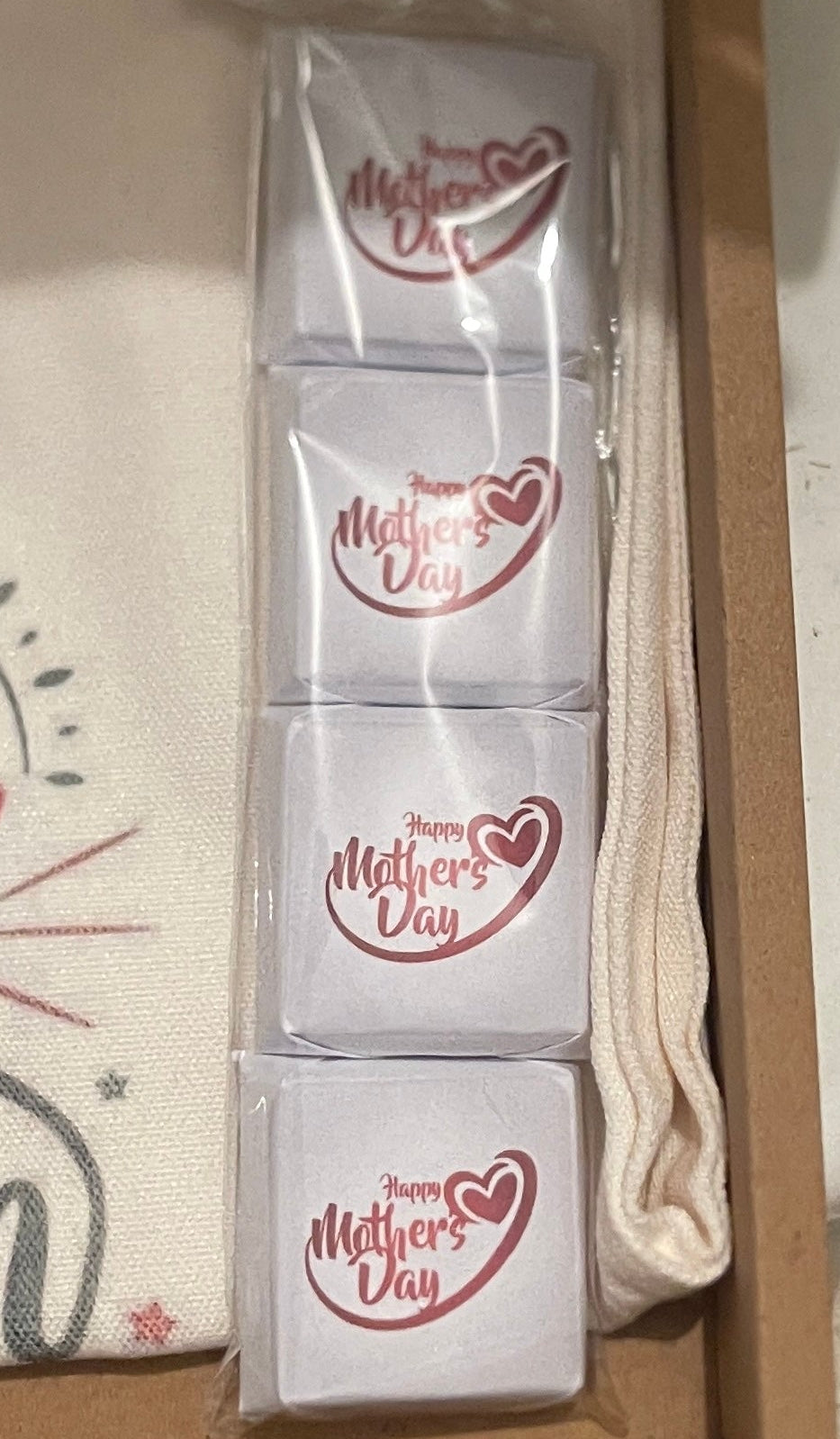 Chocolate four pieces customized