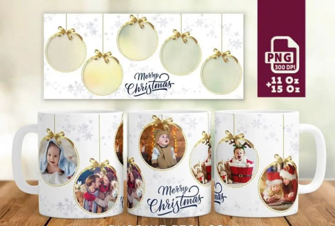 Christmas mug with festive holiday design