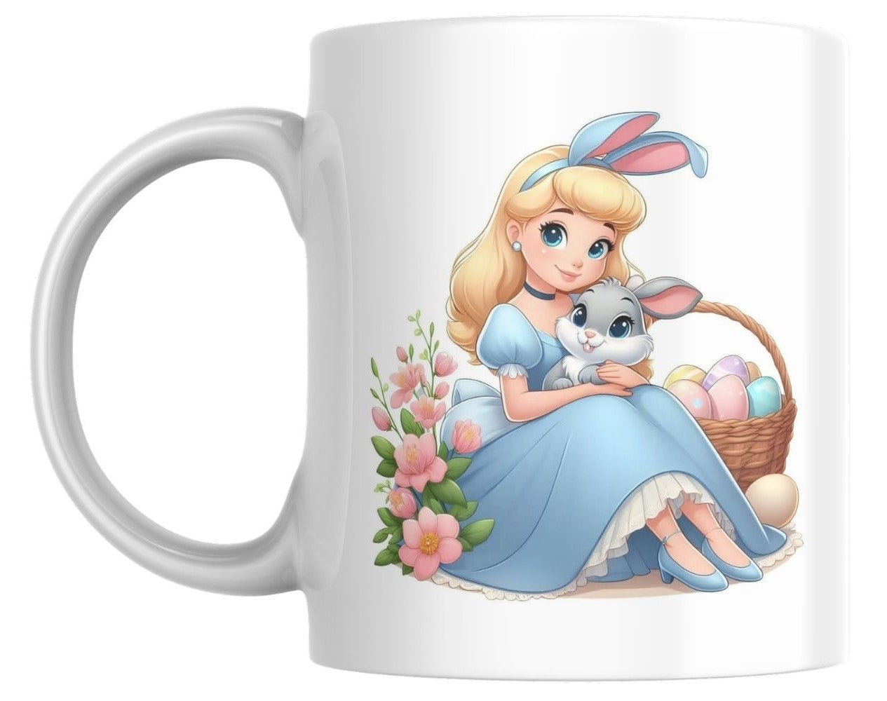 Easter Blue Princess Bunny Mug Kobkom by DM