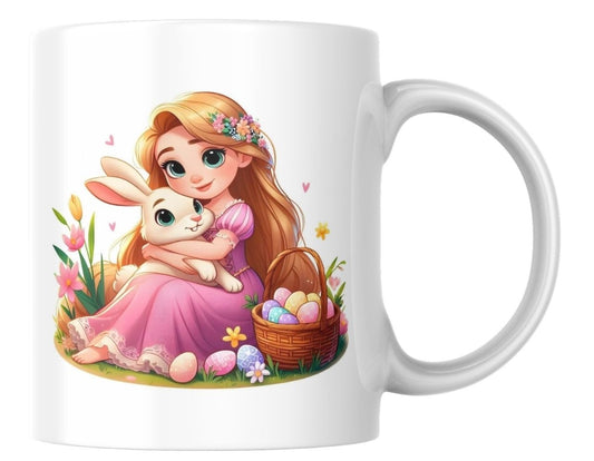 Easter Spring Princess Bunny Mug Kobkom by DM