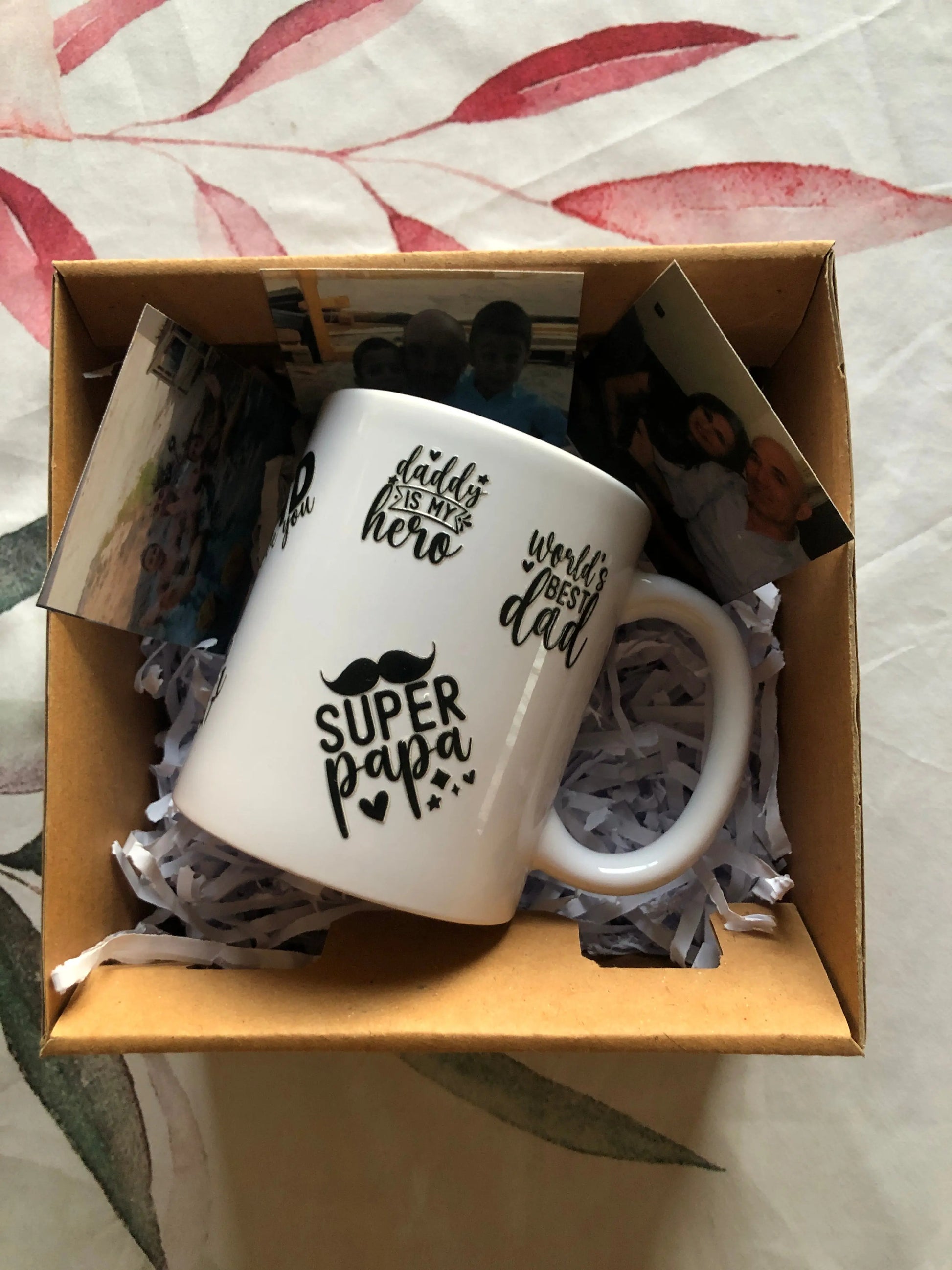 Father’s Day glass mug with Proud Father and #Dadlife designs