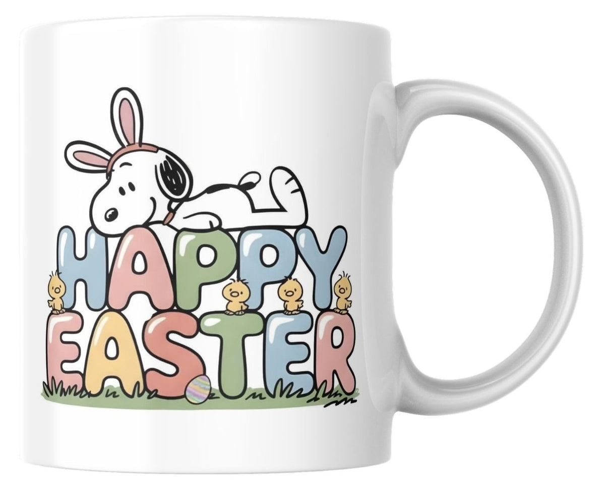 Happy Easter Dog Bunny Ears Mug Kobkom by DM