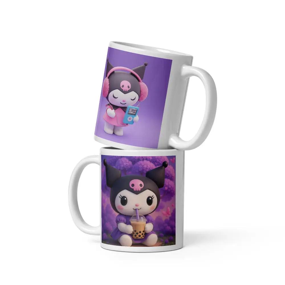 “Labubu-inspired ceramic mug with whimsical character design”