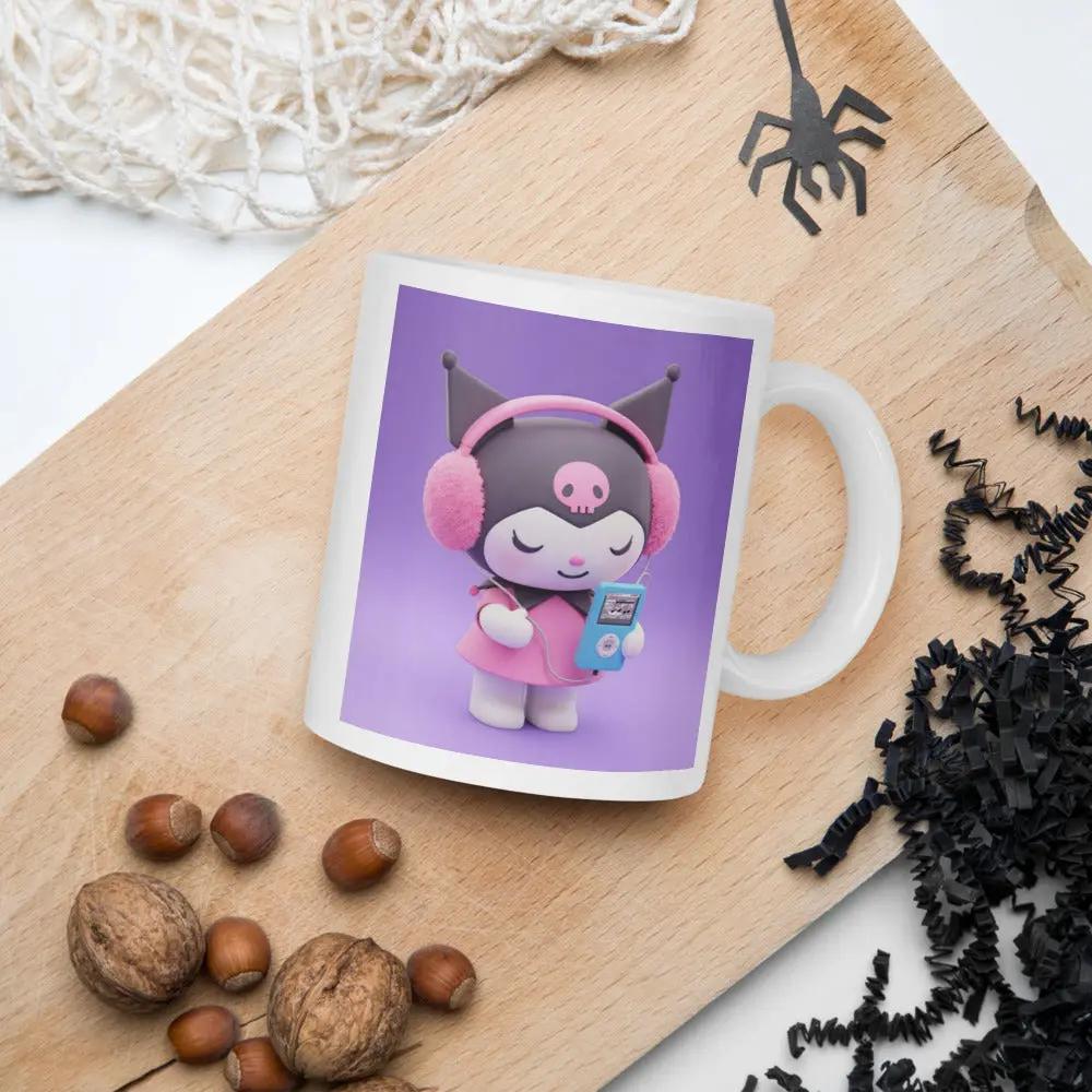 “Labubu-inspired ceramic mug with whimsical character design”