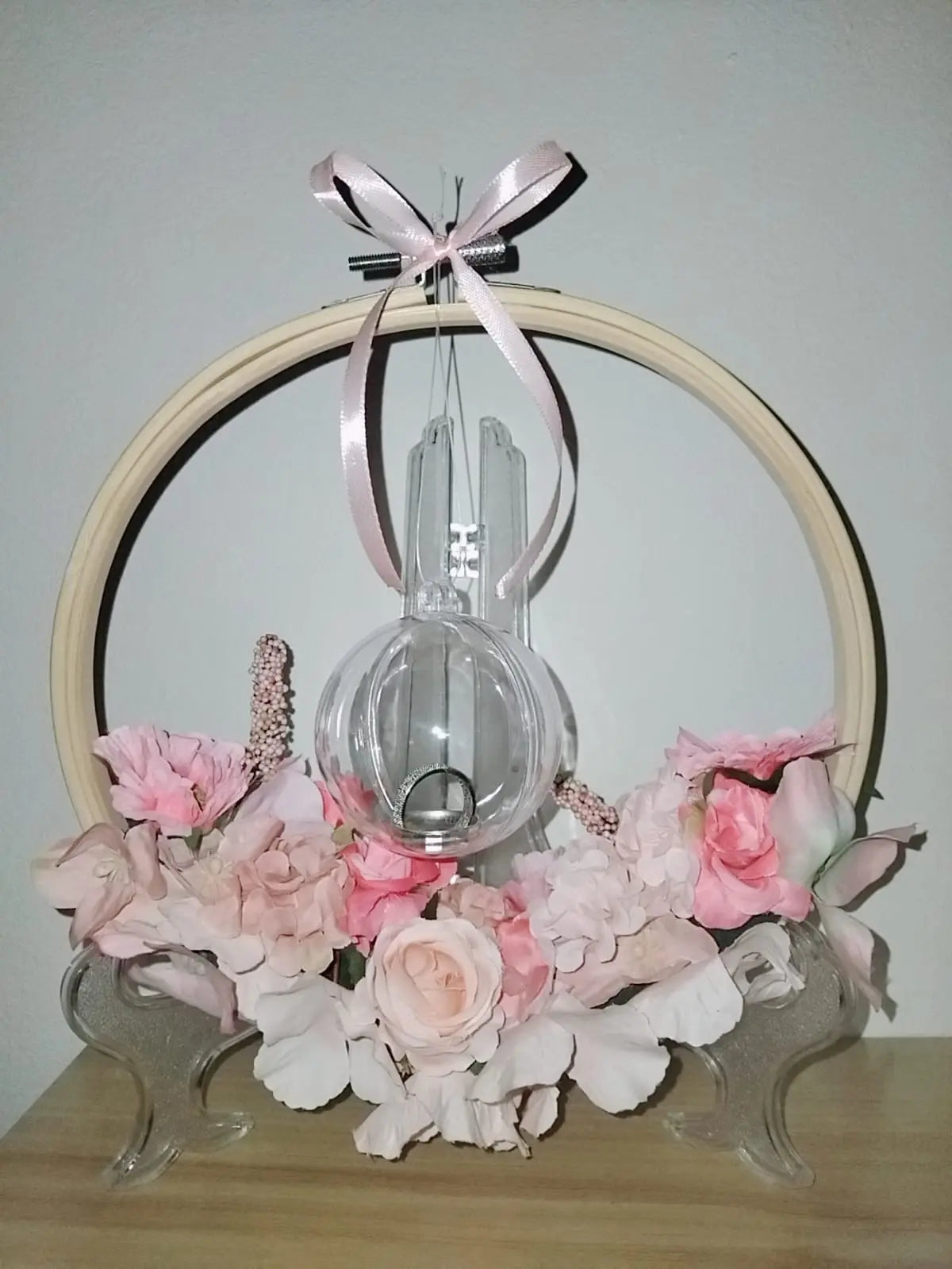 Wooden decorative ring holder for organizing jewelry