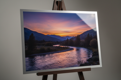 Custom photo sublimation print on glossy metal sheet for personalized gifts